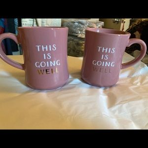 “This is going well” coffee mug set